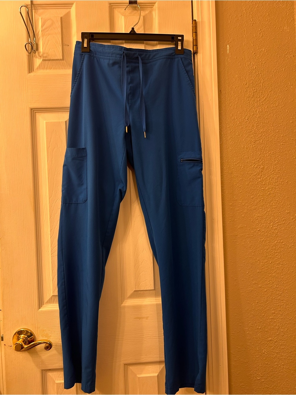 3 (S/S/M) Blue Utility Scrub Pants - Comfortable Workwear - Picture 5 of 13